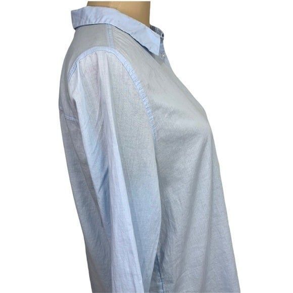 H&M Blue Lightweight Button Down Size 6 cotton - Picture 10 of 11